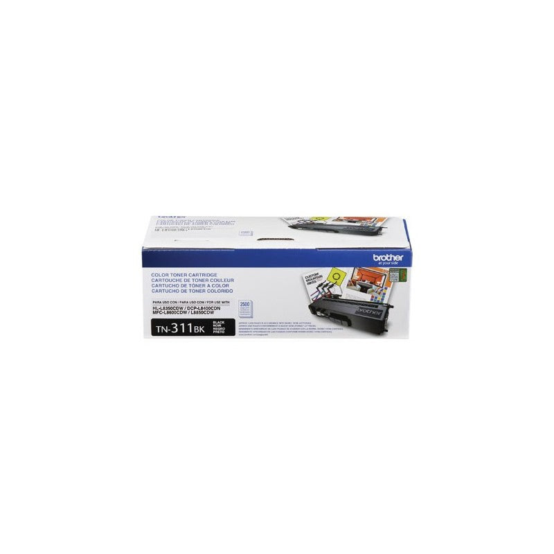 Tóner Brother Original TN311BK rendimiento 1.500 páginas Negro