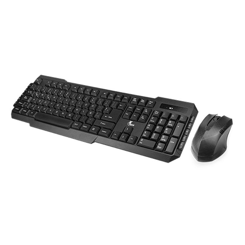 Kit Teclado Mouse Xtech XTK309S Inalámbrico, Español, Multimedia