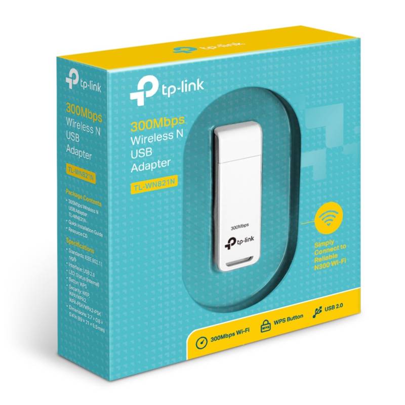 Adaptador TP-Link modelo TL-WN821N empaque original
