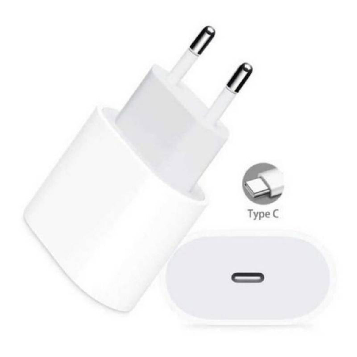 Cargador Adaptador Apple Iphone Ipad 20W USB Tipo C sin cable