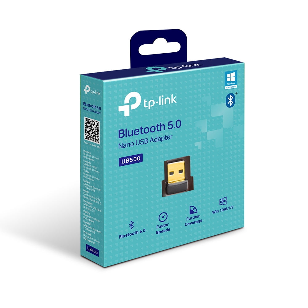 Adaptador Bluetooth 5.0, Nano USB 2.0 - TP-Link UB500 V1USB