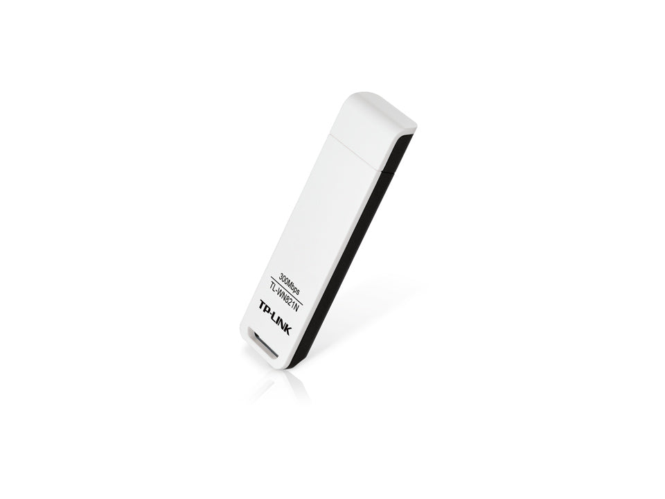 Adaptador TP-Link modelo TL-WN821N vista lateral izquierda