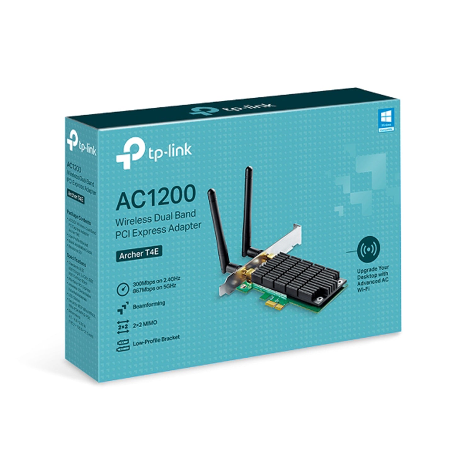 Adaptador Inalámbrico WiFi TP-Link PCI Express Banda Dual AC AC1200 SPEED 867 Mbps