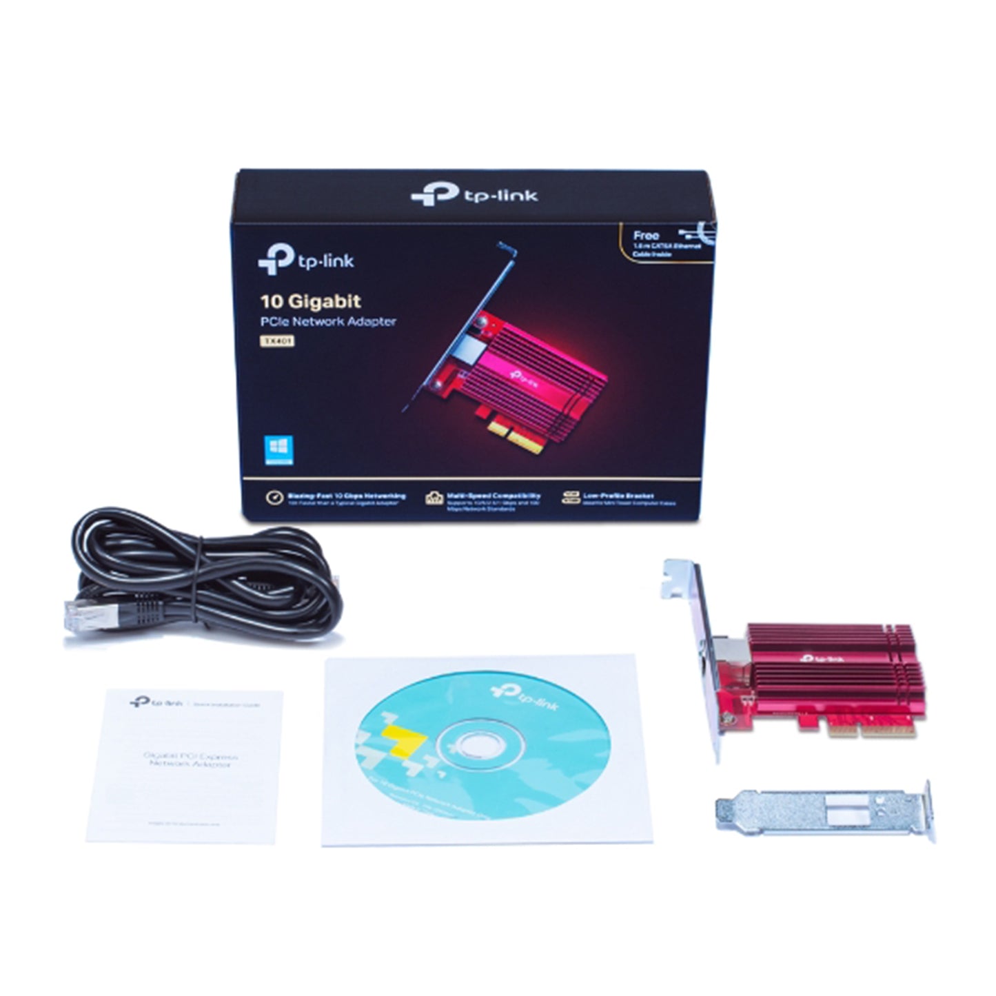 Adaptador de red PCIe 3.0 Slot to 10 Gigabit Ethernet TP-Link TX401 V1