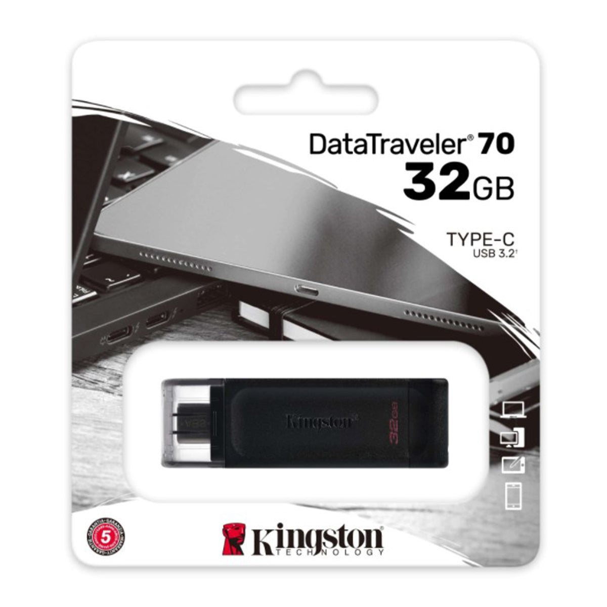 Pendrive Kingston DataTraveler DT70 32GB USB 3.2 GEN1 Tipo C