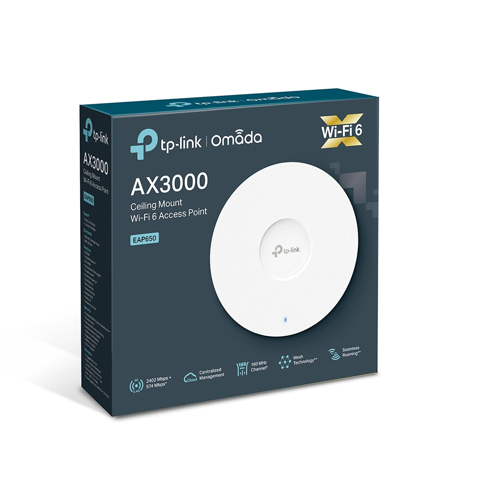 Punto De Acceso Wifi 6 De Montaje En Techo Ax3000 EAP650 Color Blanco