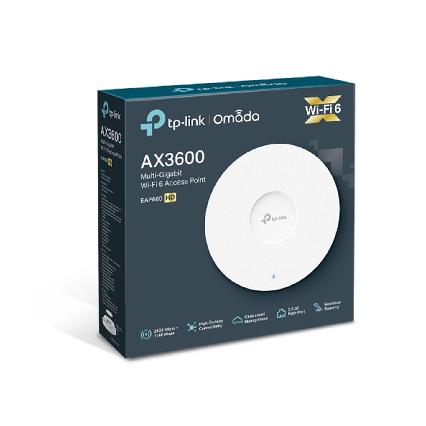 Punto de acceso doble banda Wi-Fi 6 TP-Link EAP660 HD montaje en techo