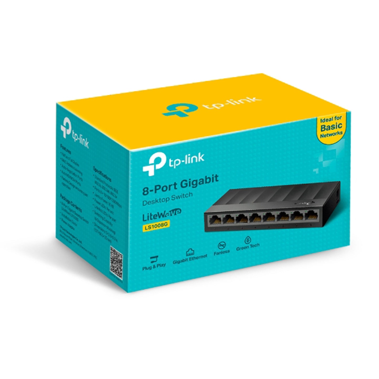 Switch 8 Puertos TP-Link LS1008G 10/100/1000Mbps
