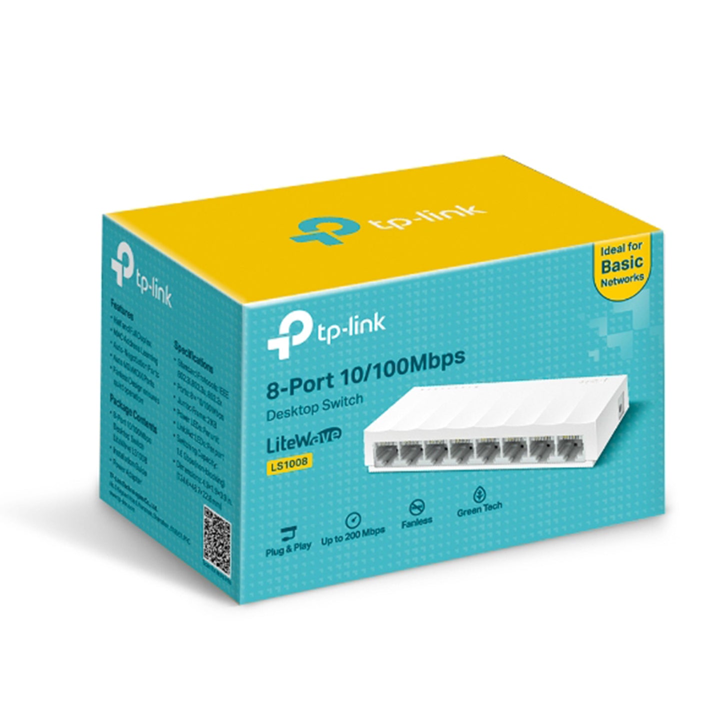 Switch de 8 puertos 10/100Mbps TP-Link LS1008 serie LiteWave