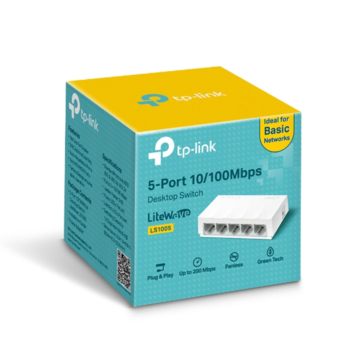 Switch de Escritorio de 5 Puertos TP-Link LS1005, 10/100Mbps