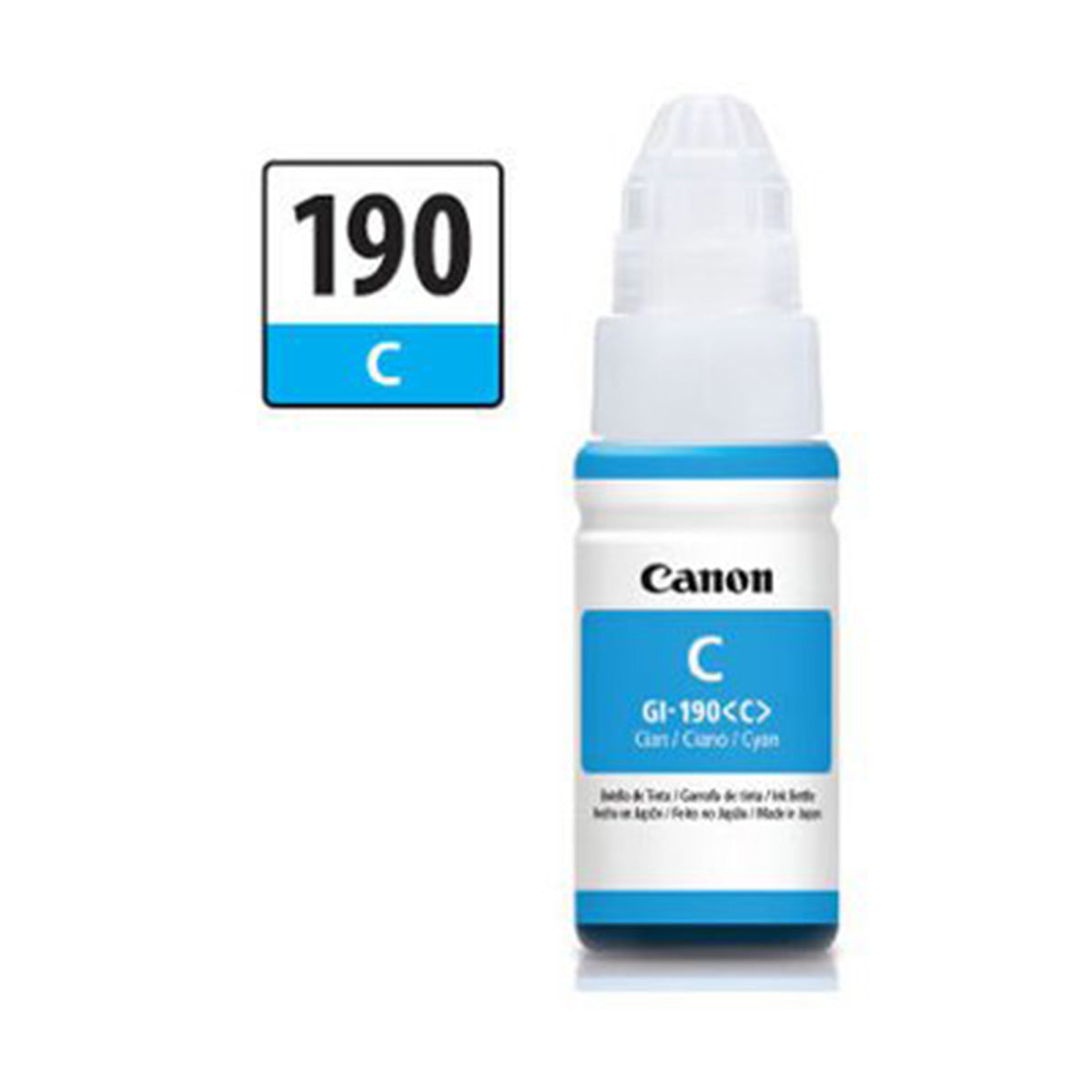 Botella de Tinta Original GI-190 Cian 70ml
