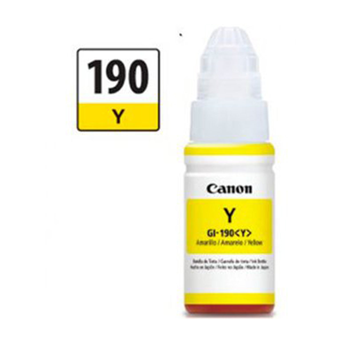 Botella de Tinta Original GI-190 Amarillo 70ml