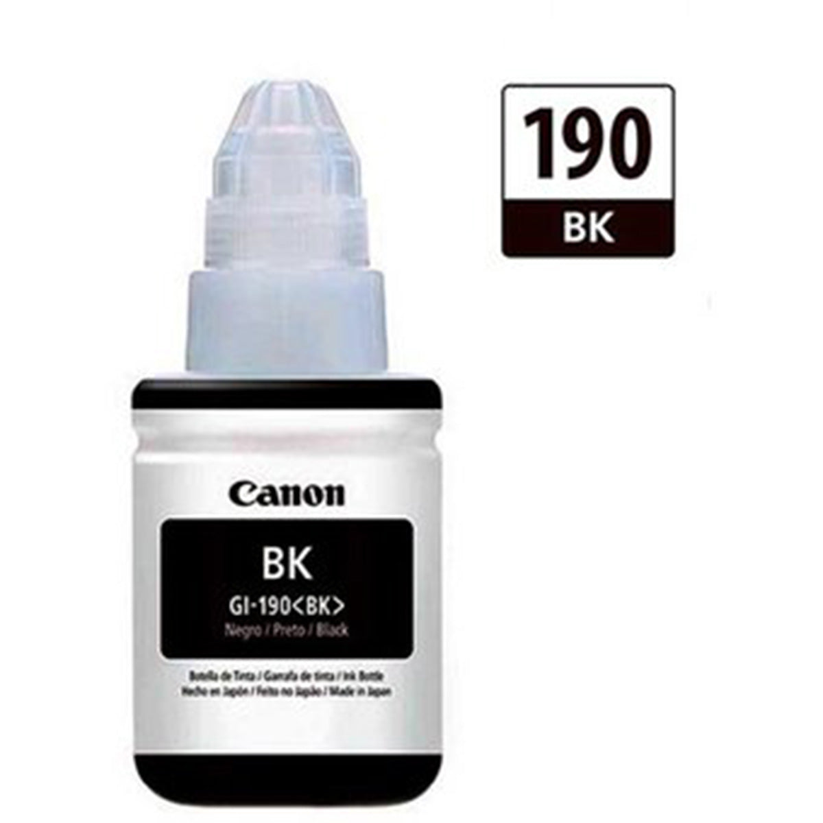 Botella de Tinta Original GI-190 Negro 135ml