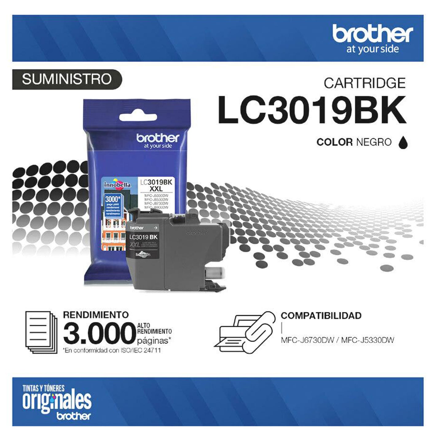 Cartucho de Tinta Original Brother LC3019 Negro