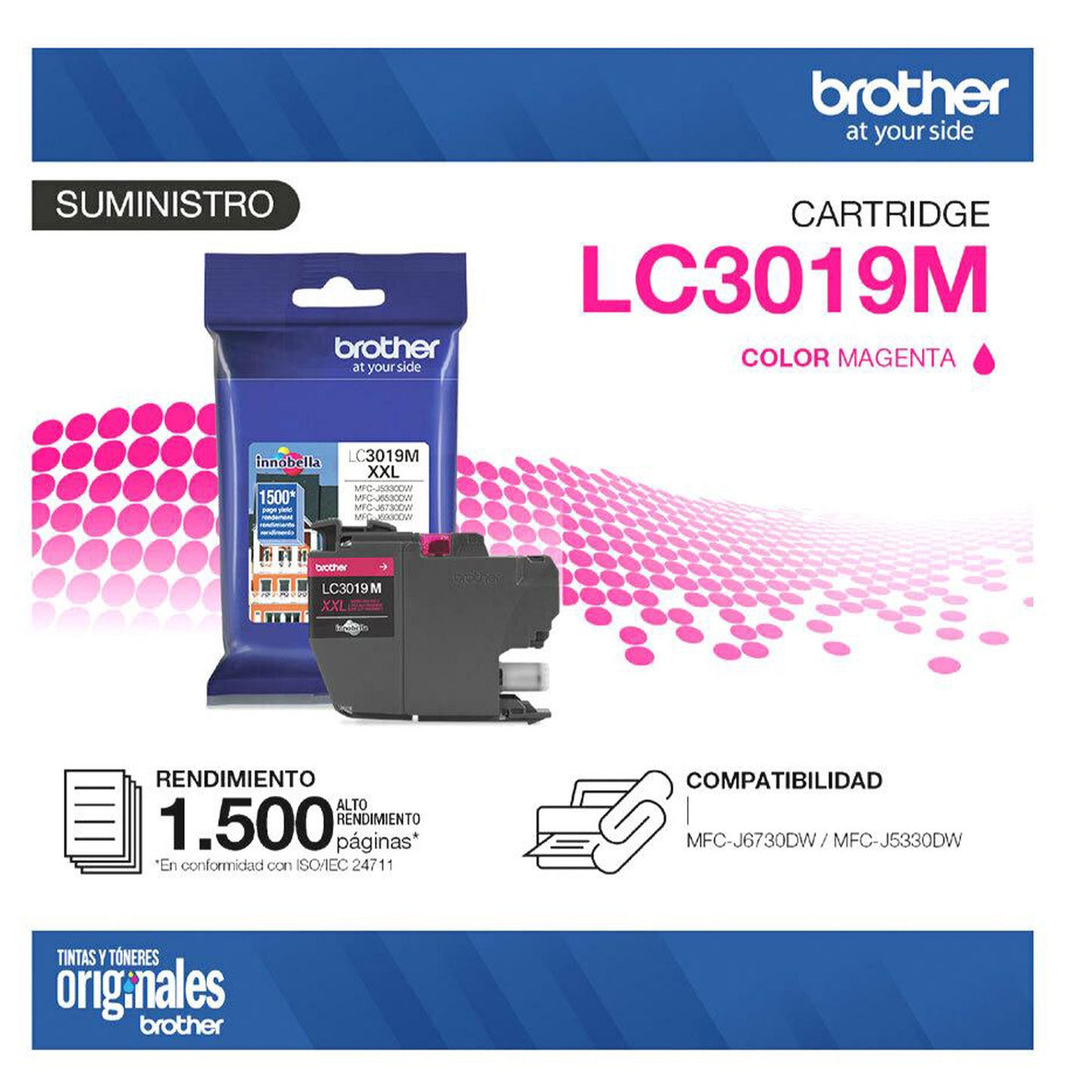 Cartucho de Tinta Original Brother LC3019M Magenta