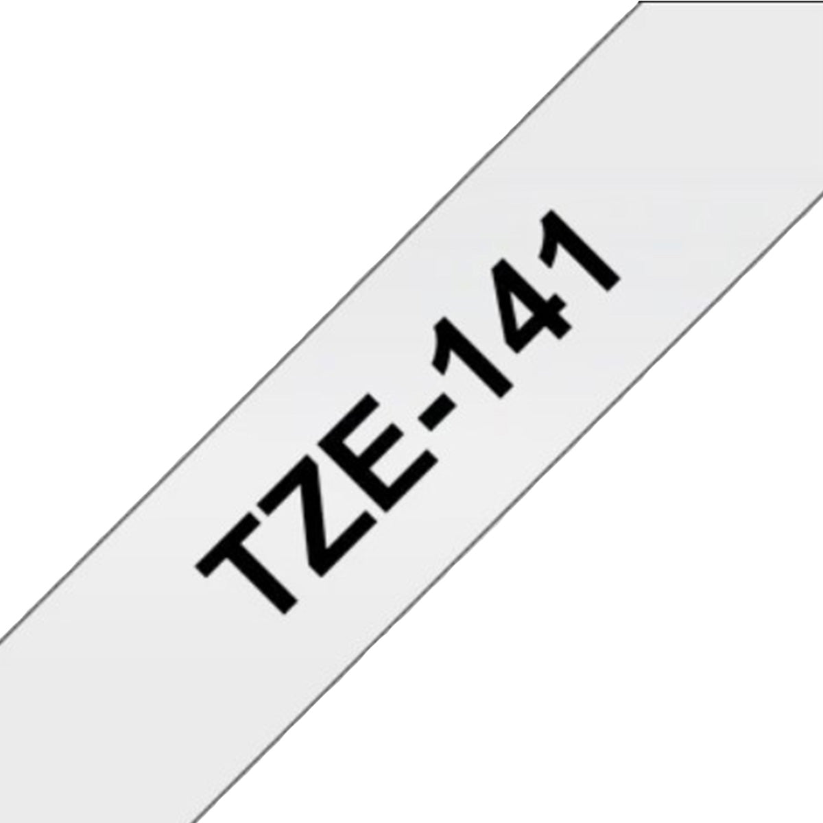 Cinta Rotuladora Brother TZe-141 Adhesivo estándar 18mm x 8m transparente letras negras