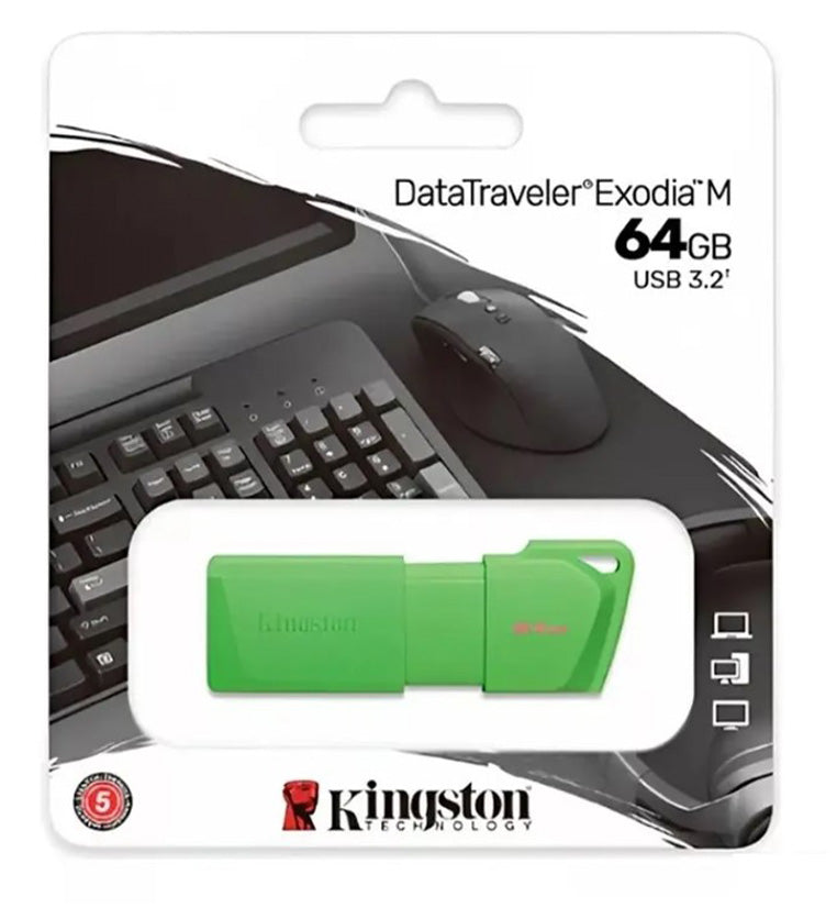 Pendrive Kingston DataTraveler Exodia M 64GB USB 3.2 GEN1 Verde