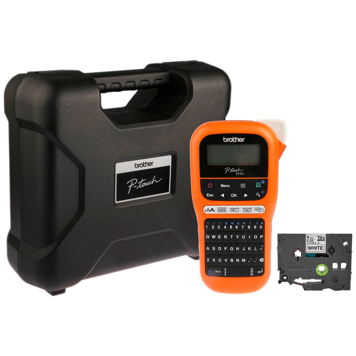Rotuladora Portátil Industrial Brother PTE110VP con maletín de transporte