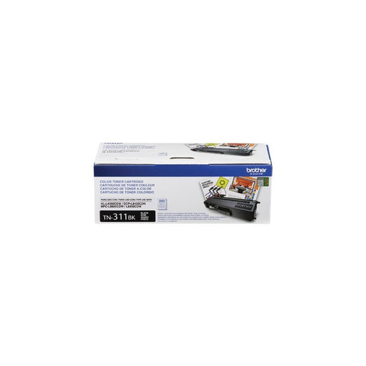 Tóner Brother Original TN311BK rendimiento 1.500 páginas Negro