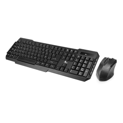 Kit Teclado Mouse Xtech XTK309S Inalámbrico, Español, Multimedia