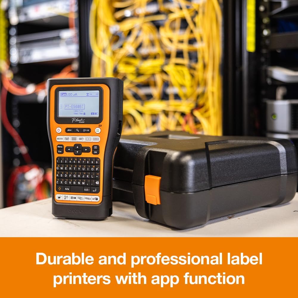 Rotuladora industrial Brother PTE560BTVP, 30mm/s, USB-C, Bluetooth