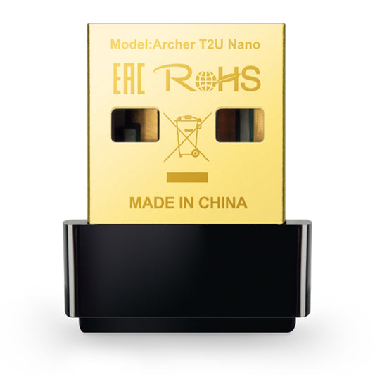 Adaptador de red Wi-Fi TP-Link Archer T2U Nano doble banda, AC600, 600 Mbps