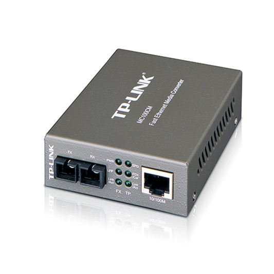 Convertidor Rápido de Medios Fibra Ethernet TP-Link Multimodo 10/100Mbps MC100CM