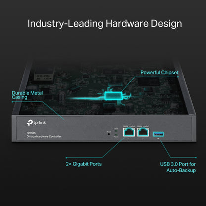Controlador Hardware TP-LINK Omada OC300 - GigE - AC 100/240 V 2 puertos Gigabit