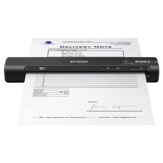 Escáner de Escritorio Portátil Epson ES-60W 600dpi WiFi USB 2.0 Micro Tipo-B