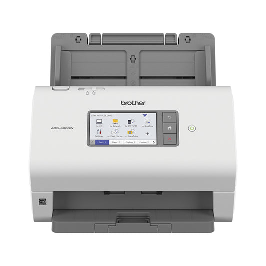 Escáner de Escritorio Brother ADS4900W, 120ppm ADF Ethernet USB 3.0 Dúplex
