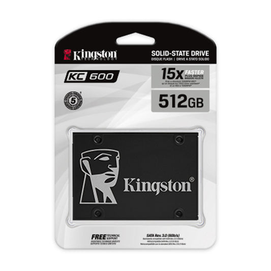 Unidad de estado sólido SSD Kingston KC600 de 512GB  SATA 3 2,5"