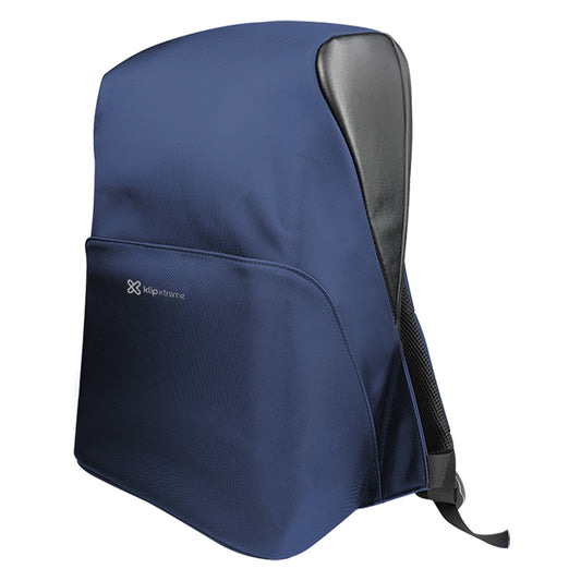 Mochila KlipXtreme Fidenza KNB-620BL Azul antirrobo y puerto USB