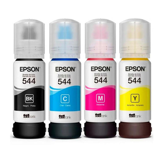 Pack 4 Botellas de Tinta Original Epson T544 C/M/Y/BK