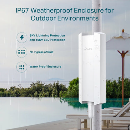 Punto de Acceso TP-Link AX3000 Indoor/outdoor Dual Band 1 puerto LAN