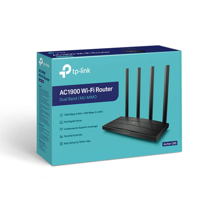 Router TP-Link Archer C80 AC1900 Dual-Band Wi-Fi Router Speed 600