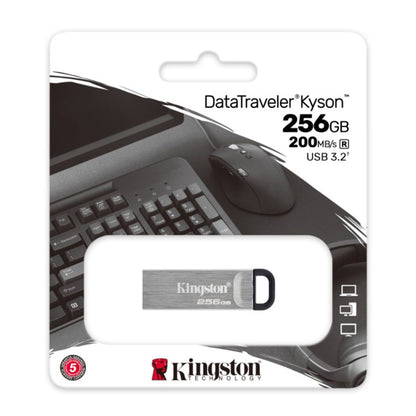 Pendrive USB DataTraveler Kyson 256GB USB3.2 GEN 1 metálico