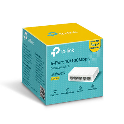 Switch de Escritorio de 5 Puertos TP-Link LS1005, 10/100Mbps