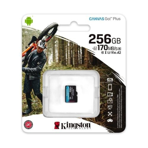 Tarjeta de Memoria MicroSD Kingston Canvas Go! Plus 256GB