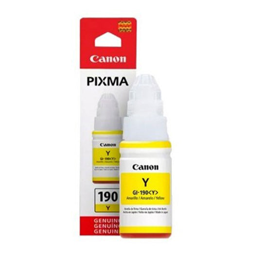 Botella de Tinta Original GI-190 Amarillo 70ml