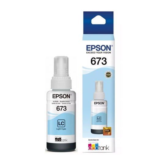 Botella de Tinta Original Epson T673520-AL Cian Claro