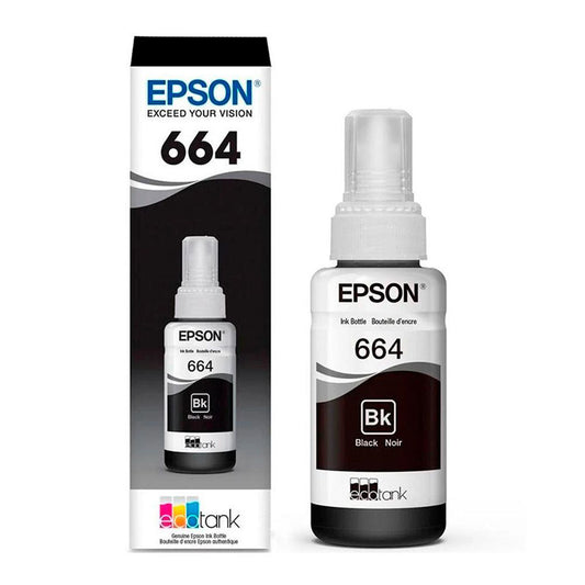 Botella de Tinta Original Epson T664120-AL Negra