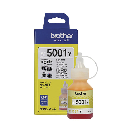 Botella de Tinta Original BT5001Y Amarillo 48,8ml ultra alto rendimiento