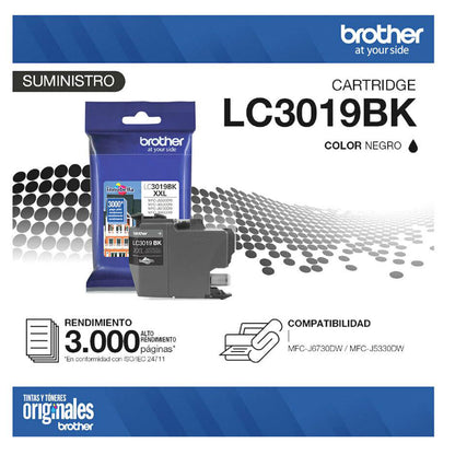 Cartucho de Tinta Original Brother LC3019 Negro