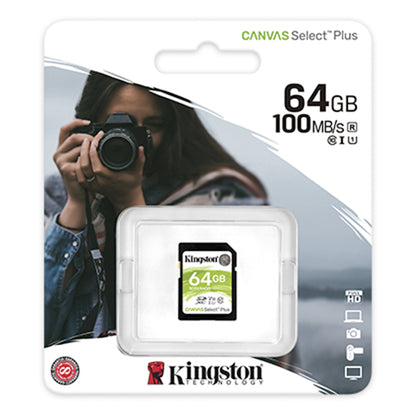 Tarjeta de Memoria SD Kingston Canvas Select Plus 64GB